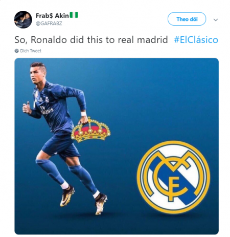 Không thể bỏ qua bức ảnh của fan cuồng Cristiano Ronaldo, anh chàng tài năng và nổi tiếng nhất trong giới bóng đá.