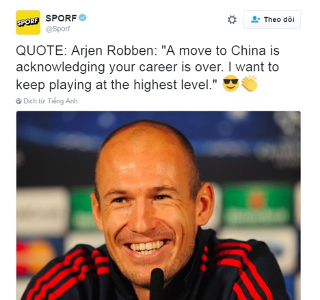 Arjen Robben, Bayern Munich, Tin chuyen nhuong Bayern Munich