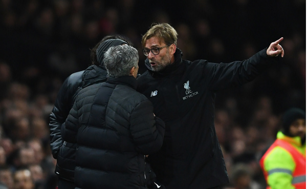 Mourinho và Klopp lời qua tiếng lại trong trận MU gặp Liverpool