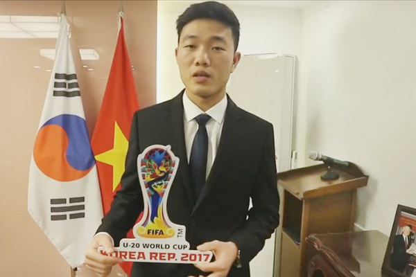 Xuân Trường chúc U20 Việt Nam thi đấu thành công tại giải thế giới diễn ra sắp tới