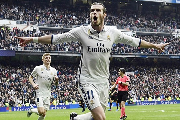 Vừa mới trở lại sau chấn thương, Bale lập tức ghi bàn cho Real Madrid
