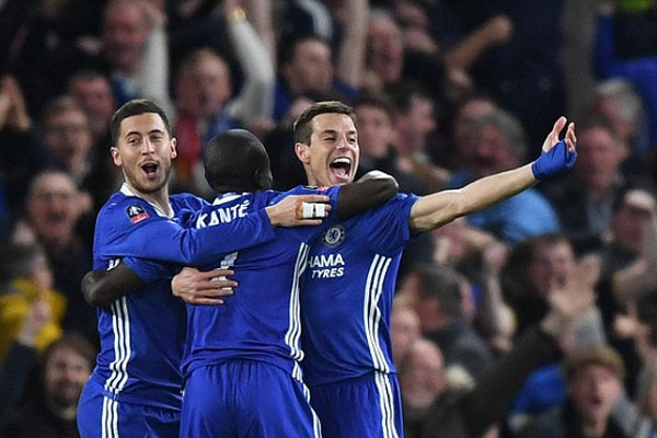 Kante ghi bàn thắng duy nhất giúp Chelsea vào bán kết FA Cup