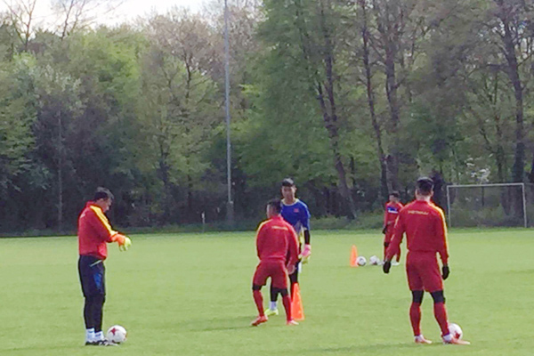 U20 Việt Nam có buổi tập đấu tiên tại Đức