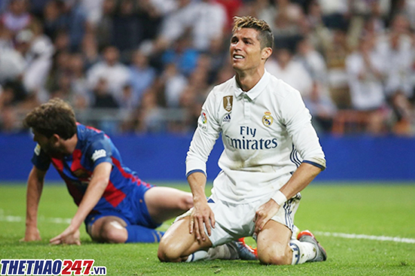 Ronaldo để lại màn trình diễn thất vọng ở El Clasico