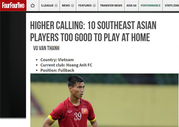 Văn Thanh được chuyên gia bóng đá Đông Nam Á Scott McIntyre đánh giá cao