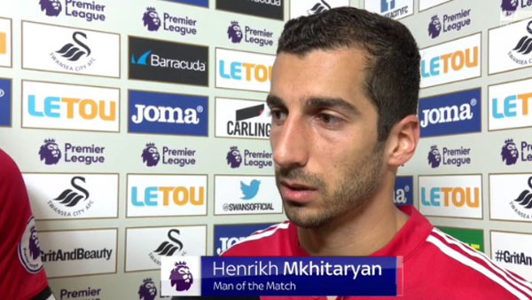 Mkhitaryan 2 lần kiến tạo cho đồng đội lập công trong 2 phút