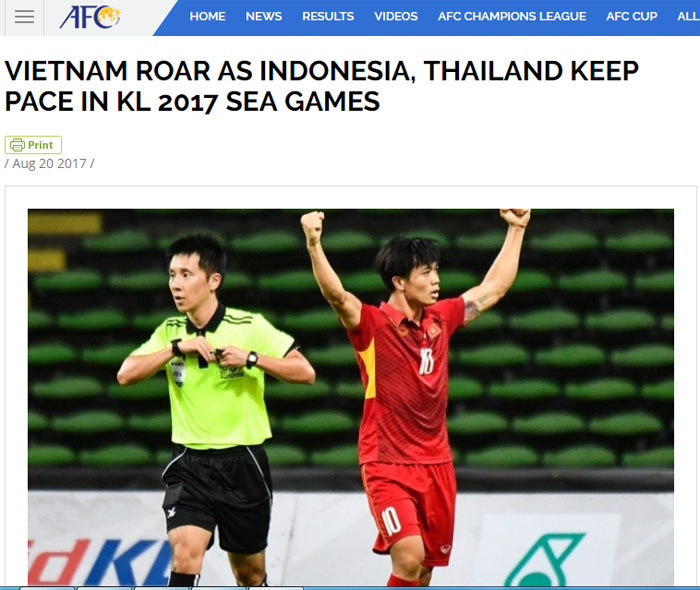 AFC đánh giá Công Phượng sẽ là một trong những ngôi sao sáng nhất tại SEA Games 29