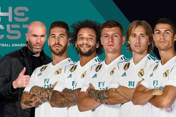 Real Madrid chiếm gần hết các danh hiệu tại The Best 2017