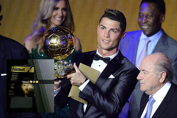 Ronaldo gọi điện cho Messi nói về Quả bóng vàng 2017
