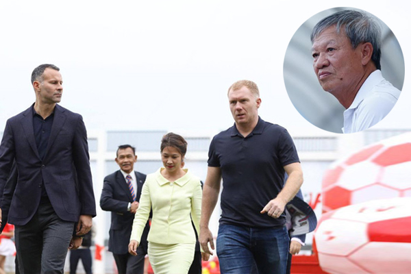 HLV Lê Thụy Hải tin tưởng sự có mặt của Giggs và Scholes sẽ giúp phát triển bóng đá Việt Nam