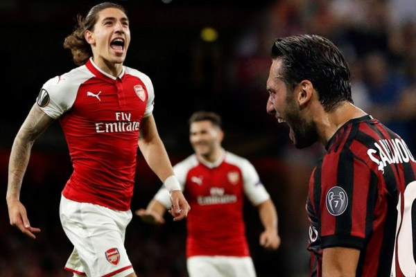 AC Milan theo chân Arsenal vào vòng knock-out