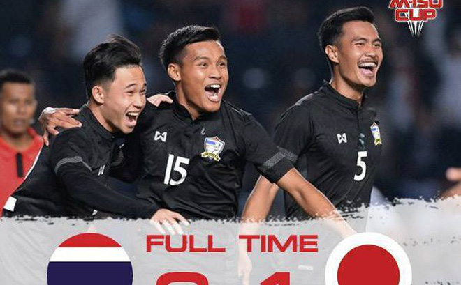 Thái Lan vui mừng khi đánh bại U20 Nhật Bản