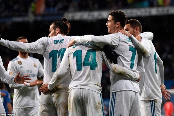Ronaldo và Bale mang về chiến thắng cho Real Madrid