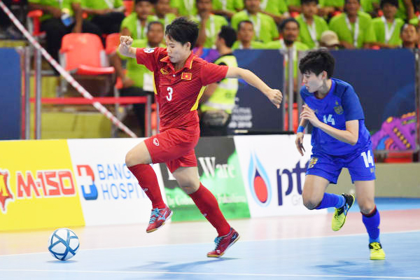 ket qua Futsal nữ Việt Nam vs nữ Thái Lan, ti so Futsal nữ Việt Nam vs nữ Thái Lan, video ban thang Futsal nữ Việt Nam vs nữ Thái Lan