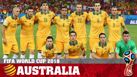 doi tuyen Úc, danh sach doi tuyen Úc, world cup 2018, cau thu Úc world cup 2018