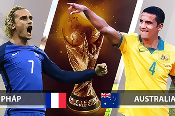 truc tiep Pháp vs Australia