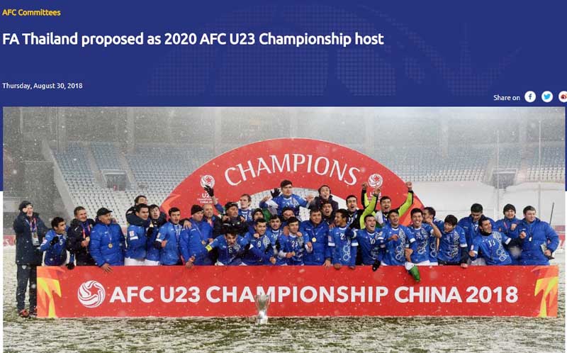 U23 châu Á, VCK U23 châu Á, chủ nhà U23 châu Á, U23 Thái Lan, U23 Việt Nam