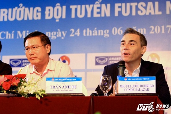 Trần Anh Tú, HLV Miguel Rodrigo, Futsal Việt Nam, Futsal Đông Nam Á 2017