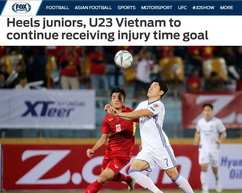 Fox sports Asia, U23 Việt Nam, Ulsan Hyundai, VCK U23 Châu Á, bóng đá Việt Nam