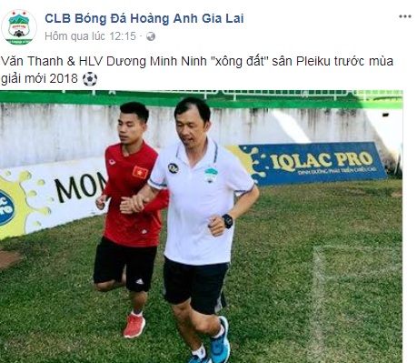 Văn Thanh, Dương Minh Ninh, HAGL, xông đất, V.LEAGUE 2018, U23 Việt Nam