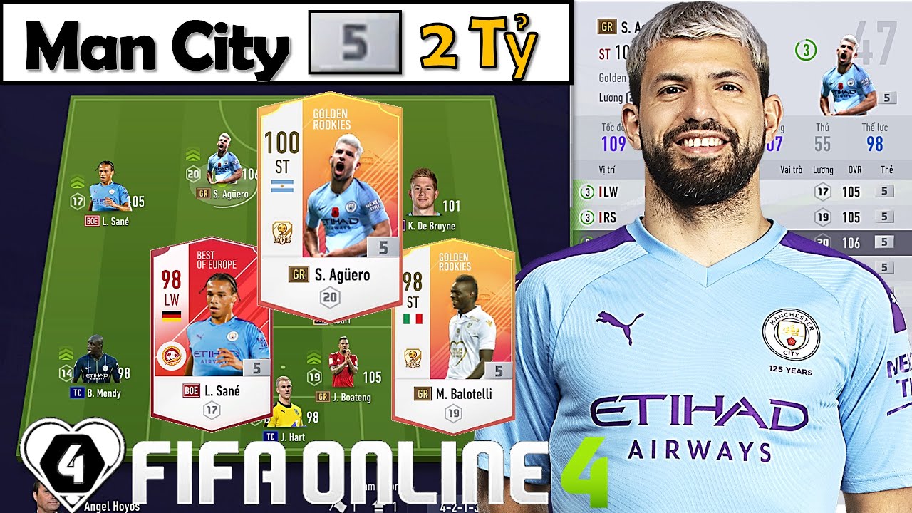 Xây dựng và trải nghiệm team color Manchester City trong FIFA Online 4
