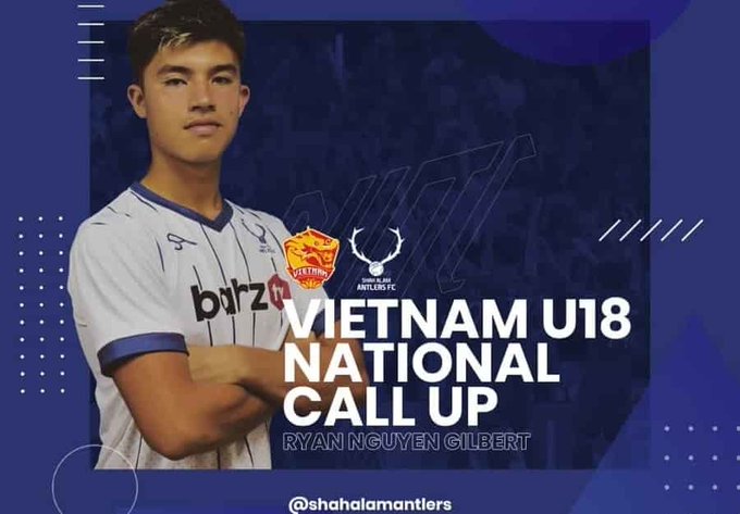Ryan Nguyen in U21 Ho Chi Minh City FC against U18 Vietnam.