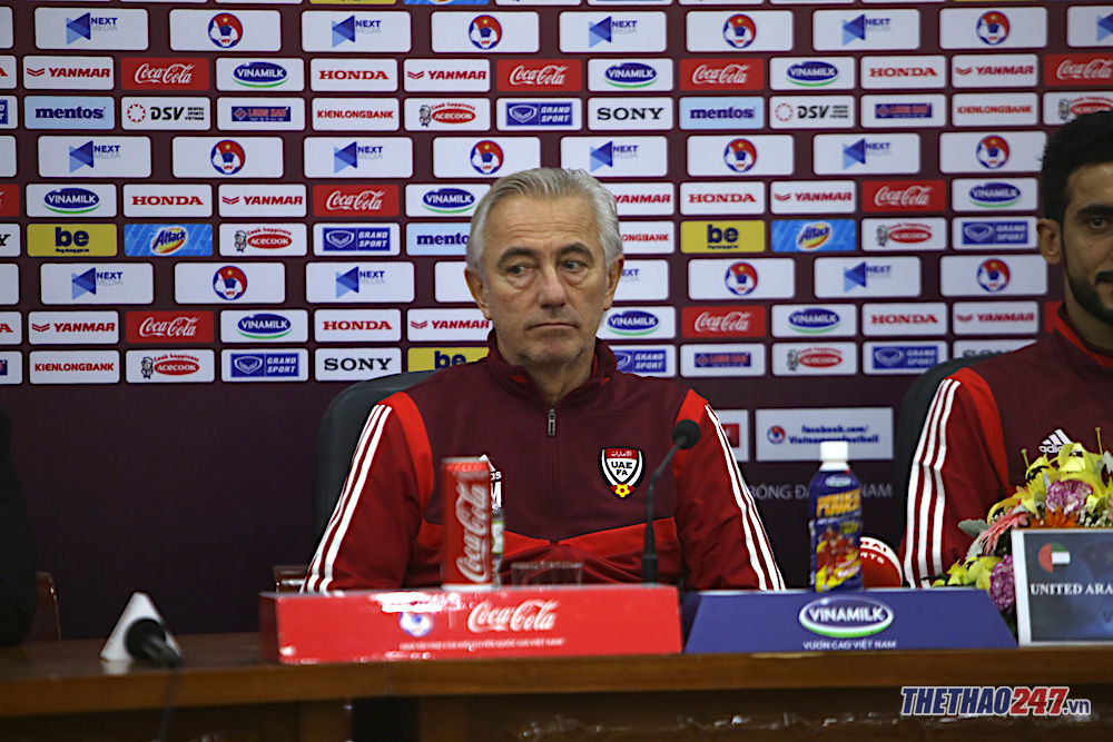 UAE coach Bert van Marwijk 