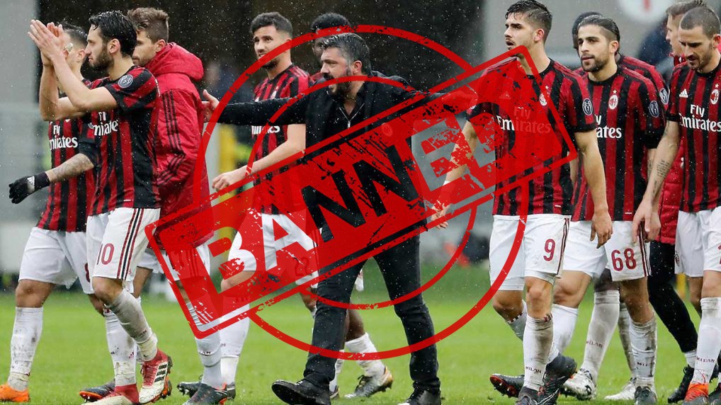 hot, chính thức, bất ngờ, AC milan, bị cấm, bị loại Europa League, UEFA, tòa án trọng tài thể thao, CAS
