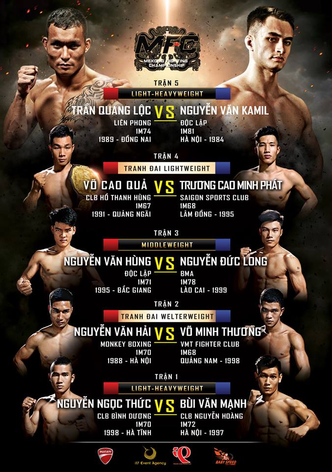 MMA, MFC, võ sĩ MMA đầu tiên của Việt Nam, võ sĩ MMA đầu tiên, Trần Quang Lộc, Nguyễn Văn Kamil,