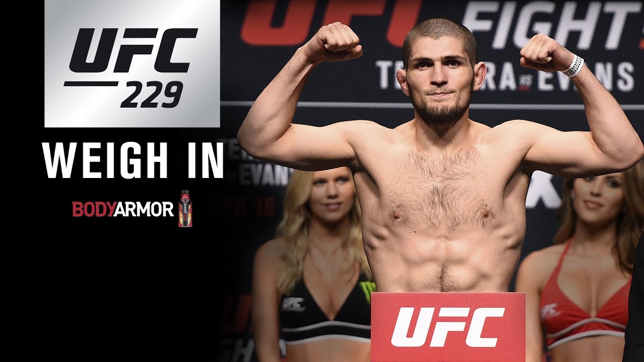 TRỰC TIẾP: Buổi cân thử UFC 229 : Conor McGregor vs Khabib Nurmagomedov