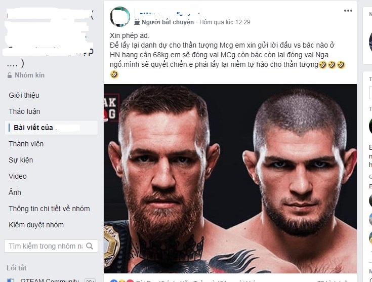 fan conor việt nam thách đấu, fan conor, conor mcgregor vs khabib, ufc 229