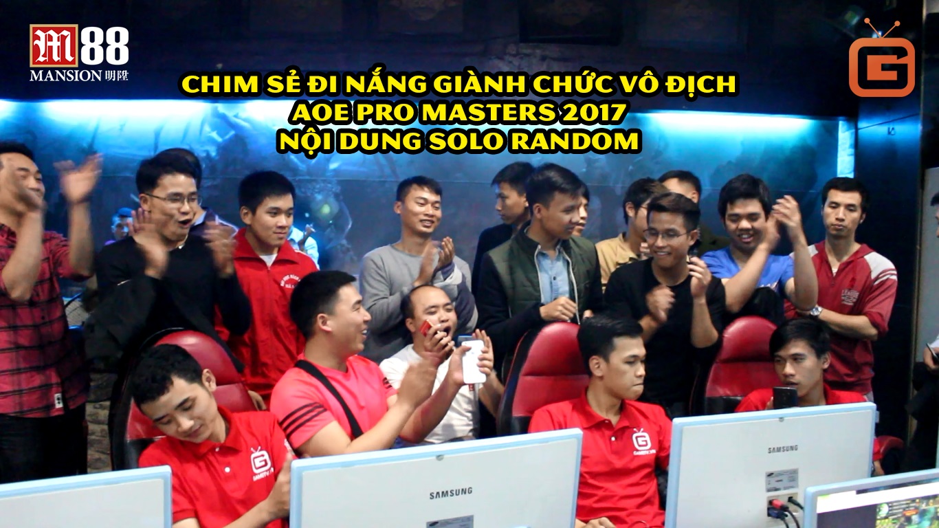 Chim Sẻ Đi Nẵng, AOE Việt Nam, Hồng Anh, AOE  Pro Master 2017, chung kết Chim Sẻ vs Hồng Anh, solo random
