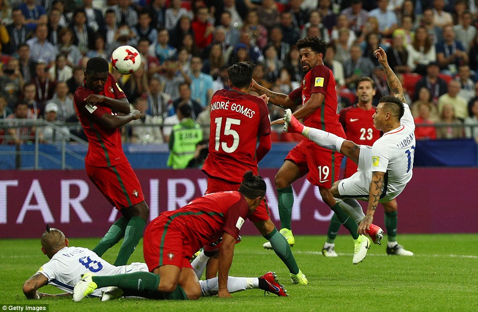 Bồ Đào Nha 0-3 Chile, trực tiếp Bồ Đào Nha vs Chile, ket qua Bồ Đào Nha vs Chile, ban ket Bồ Đào Nha vs Chile