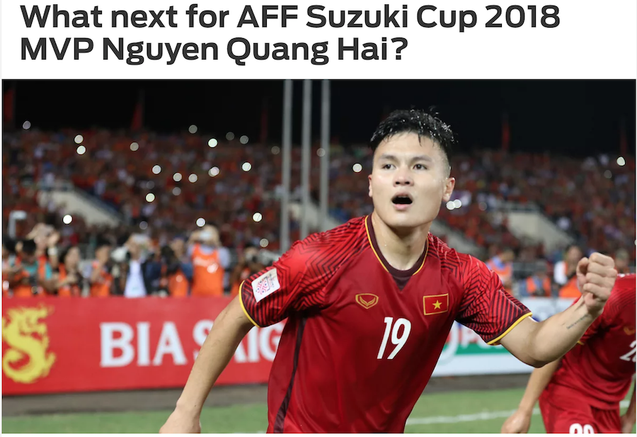 viet nam vo dich aff cup, aff cup 2018, quang hai, fox sports
