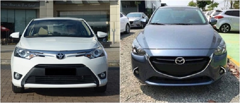 So sánh Toyota Vios hay Mazda 2, sedan hạng B dành cho gia đình