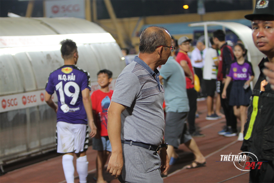 Park Hang-seo, Hà Nội FC, U23 Việt Nam, Cúp quốc gia, V-League 2018, Văn Hậu, Quang Hải, Hà Nội 1-1 HAGL