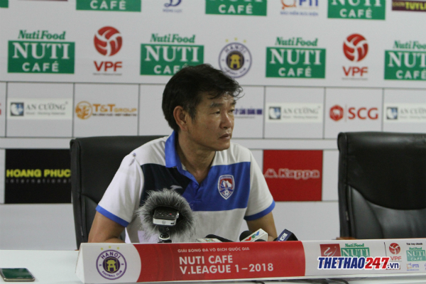 HLV Phan Thanh Hùng, Hà nội 4-1 quảng ninh, họp báo, phỏng vấn
