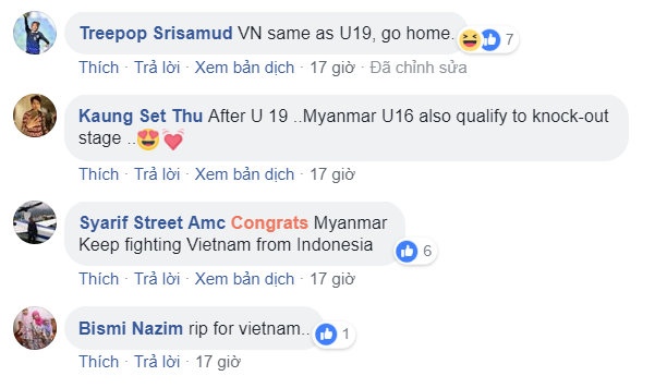 cđv dong nam a noi gi khi U16 Vietnam bi loai