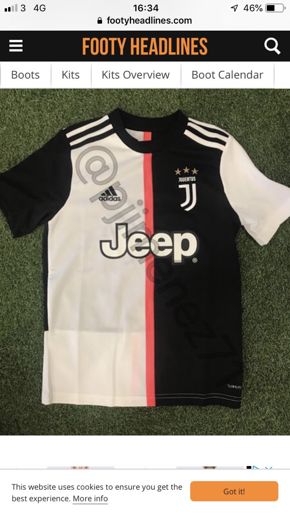 áo thi đấu Juventus mùa giải tới, lộ áo thi đấu mùa tới của Juvetus, áo sân nhà Juventus, đồng phục Juve 2019/2020