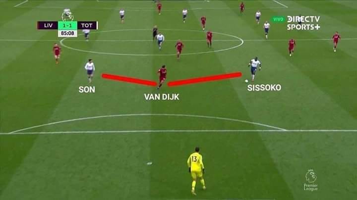 Liverpool vs Tottenham, Liverpool 2-1 Tottenham, Van Dijk phòng ngự thông minh, Van Dijk phòng ngự