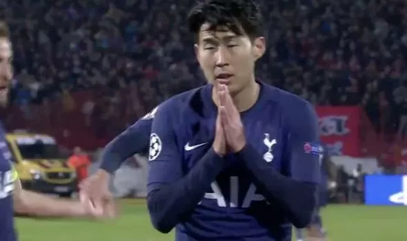Son Heung-min, Son Heung-min phạm lỗi, chấn thương của Andre Gomes, Andre Gomes, sao đỏ Belgrade vs Tottenham, Champions League