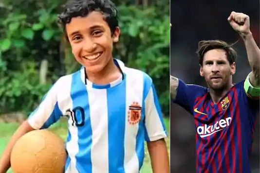 Messi, Messi sút phạt, thần tượng Messi, cậu bé 12 tuổi sút phạt, cậu bé 12 tuổi người Ấn Độ