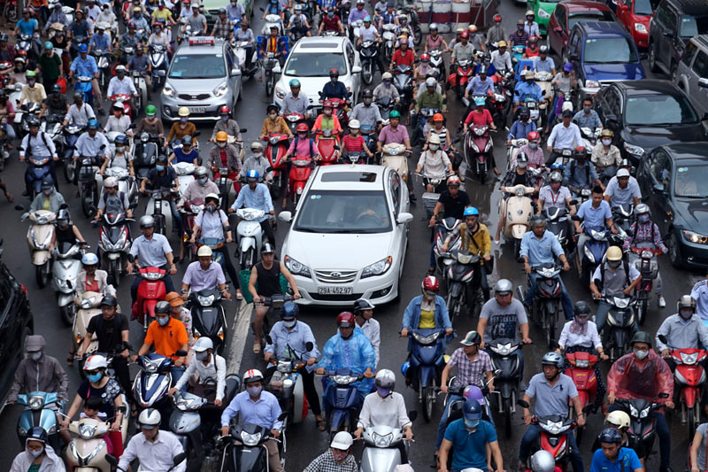 Hà Nội sẽ cấm xe máy vào năm 2030.