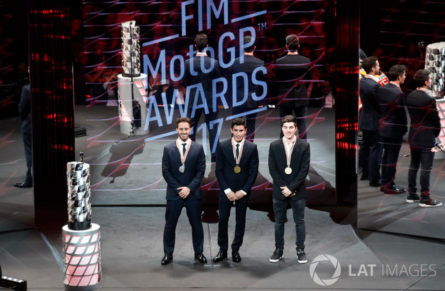 Ba tay đua xuất sắc nhất của MotoGP: Andrea Dovizioso (2) – Marc Marquez (1) – Maverick Vinales (3)
