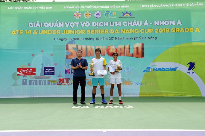 Nguyễn Quang Vinh, kết quả tennis, tay vợt việt nam, việt nam, kết quả quần vợt, U14 châu Á