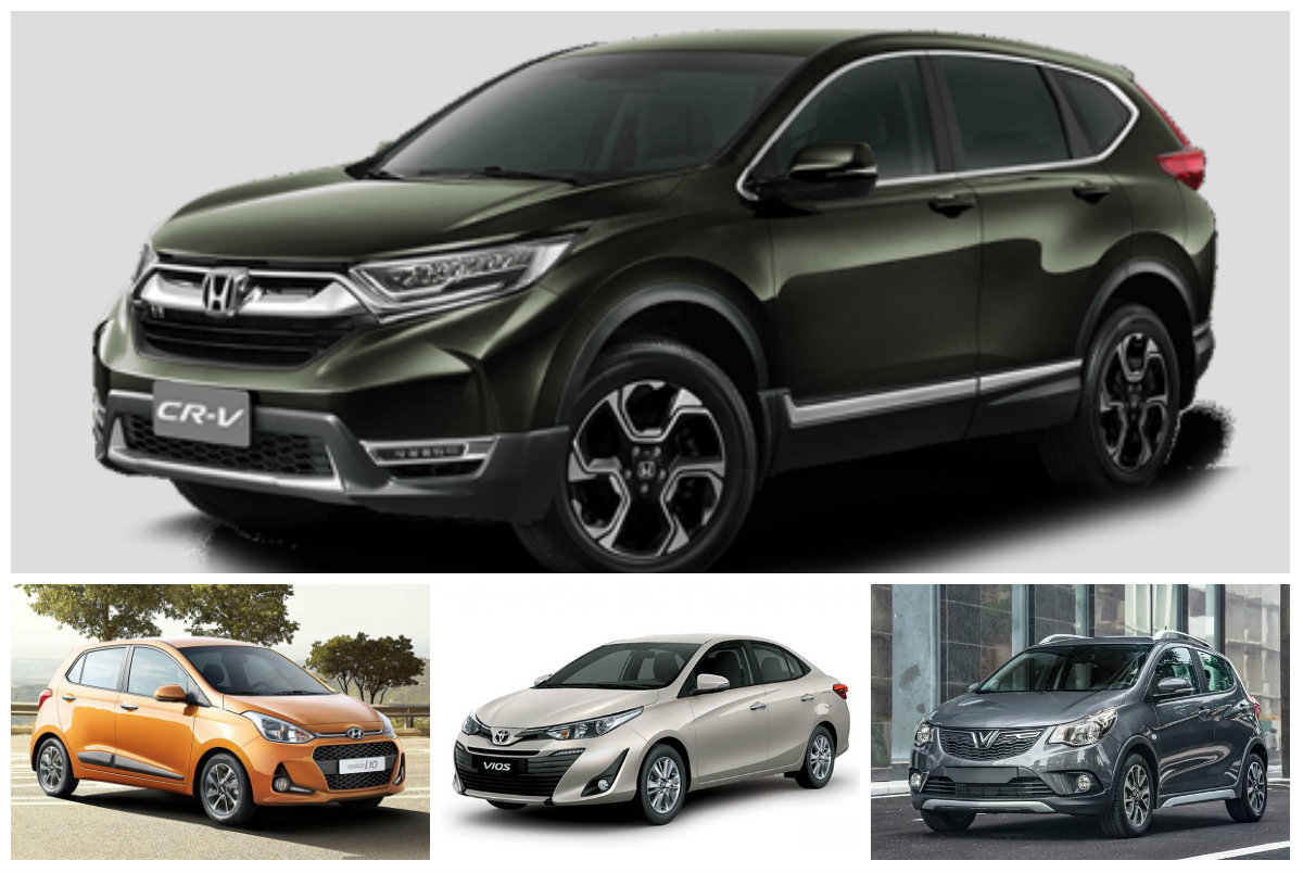 Top 10 ô tô bán chạy nhất tháng 05/2020 có sự góp mặt của Honda CR-V, Hyundai Grand i10, Toyota Vios và Vinfast Fadil.