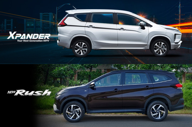 So sánh ngoại thất Mitsubishi Xpander và Toyota Rush