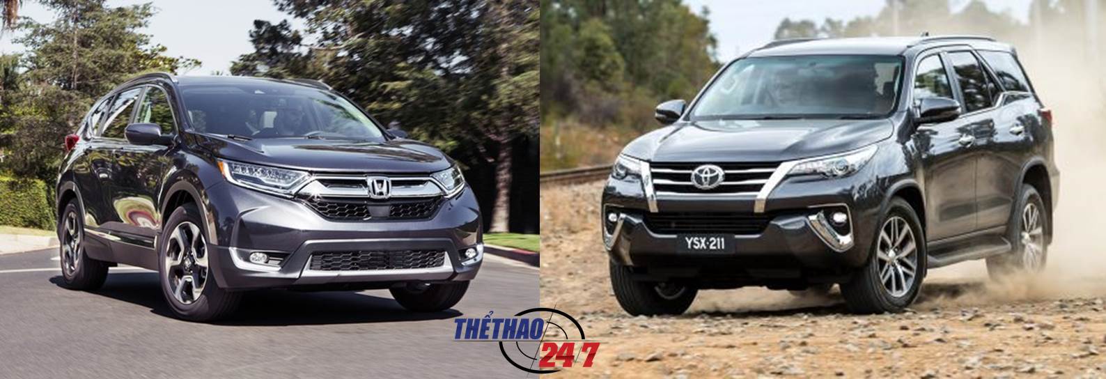 So sánh Toyota Fortuner và Honda CR-V, So sánh xe, Toyota Fortuner, Honda CR-V