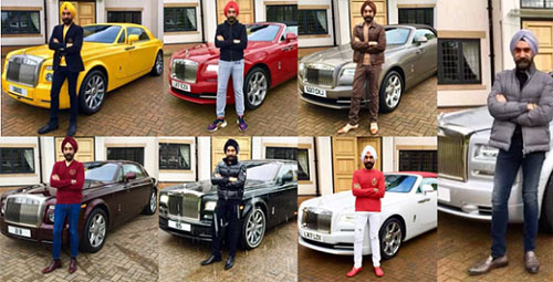 Tỷ phú Ấn Độ mua 7 chiếc Rolls-Royce trùng màu với khăn xếp