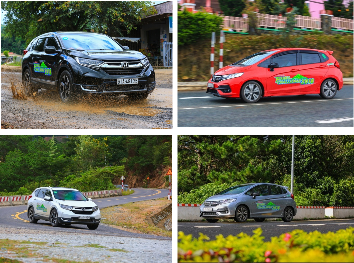 Honda Fuel Challenge 2018, Thử thách nhiên liệu cùng Honda, mức tiêu thụ nhiên liệu Honda CR-V, mức tiêu thụ nhiên liệu Honda Jazz